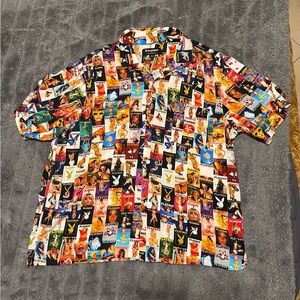 PacSun Playboy Button Down Magazine Cover Shirt Size Large L Mens New